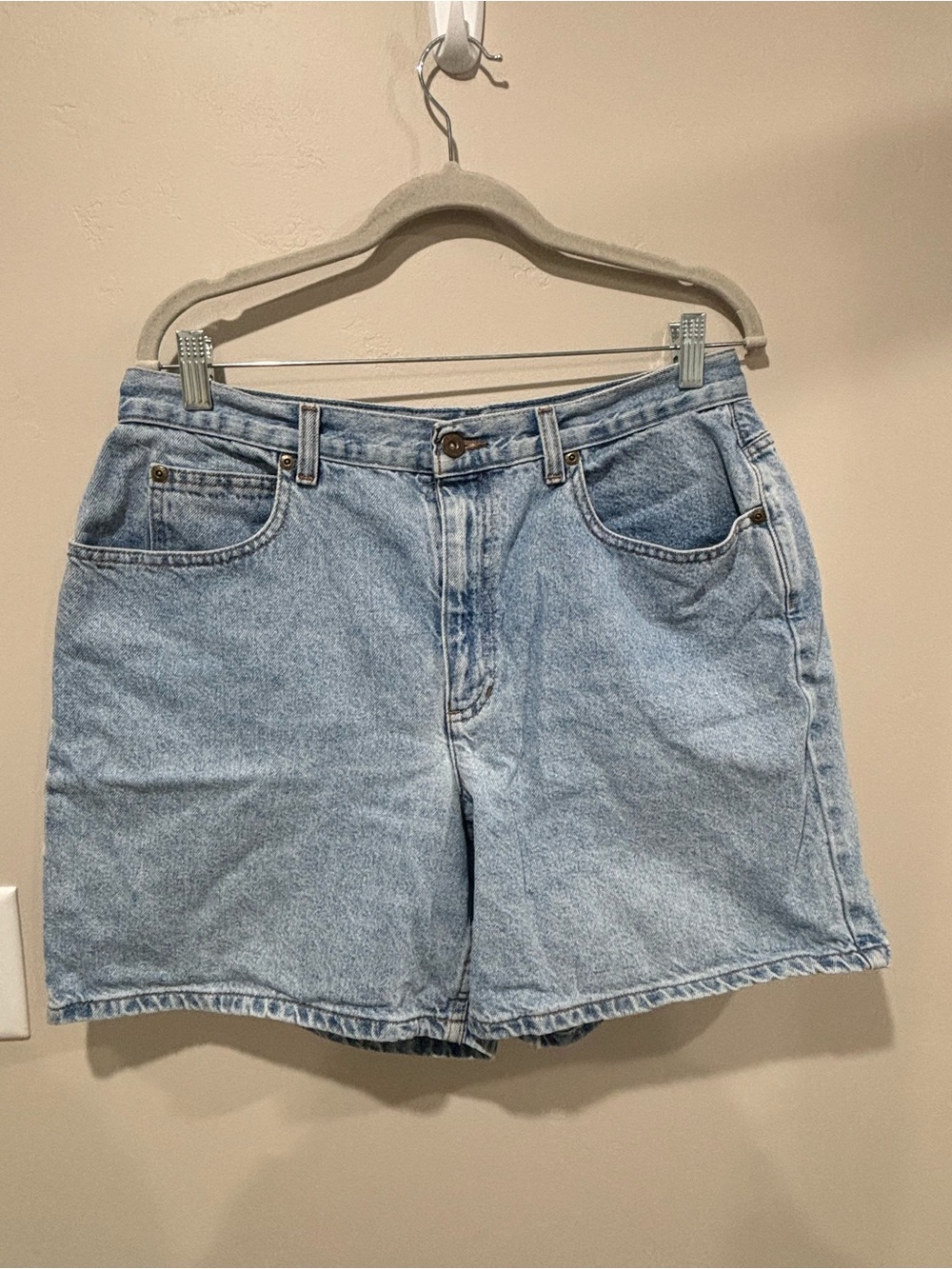 Liz Claiborne Light Blue Denim Bermuda Shorts
